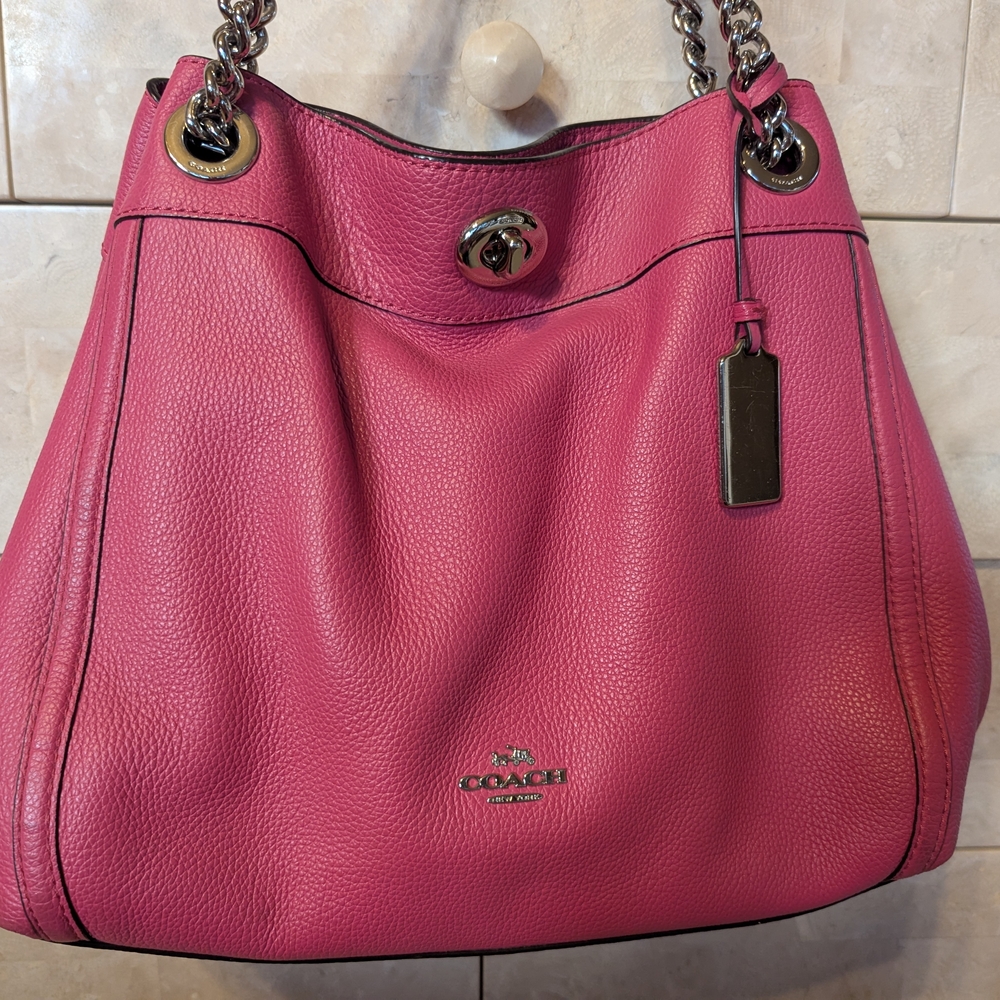 Coach Pink Leather Women's Bag